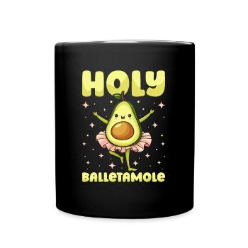Ballet Balerina Avocat Holy Balletamole - Mug uni - noir - Devant