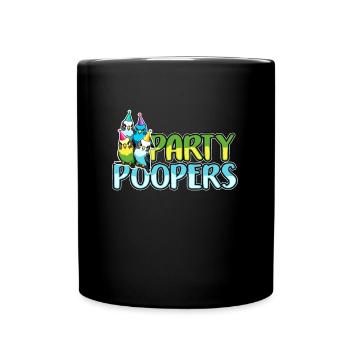 Perruche Party Poopers oiseau ornemental Perruche amateur - Mug uni - noir - Devant