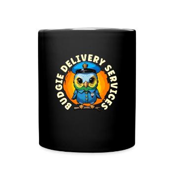 Services de livraison de perruches Éleveur d’oiseaux Amoureux des perruches - Mug uni - noir - Devant