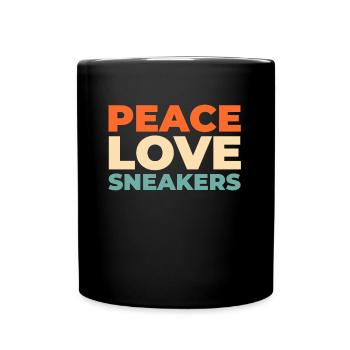 Sneakers Peace Love Sneakers - Mug uni - noir - Devant
