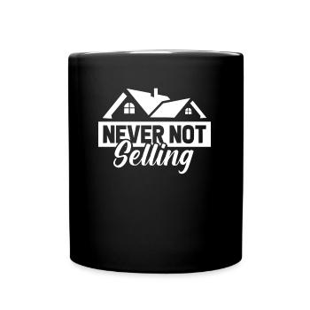 Immobilienmakler - Tasse einfarbig - Schwarz - Vorne