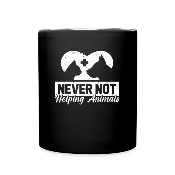 Veterinarian Veterinary - Full Colour Mug - black - Front