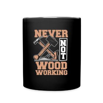 Zimmermann Tischler Schreiner - Tasse einfarbig - Schwarz - Vorne