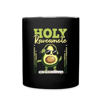 Techno Raver Avocat Saint Raveamole - Mug uni - noir - Devant