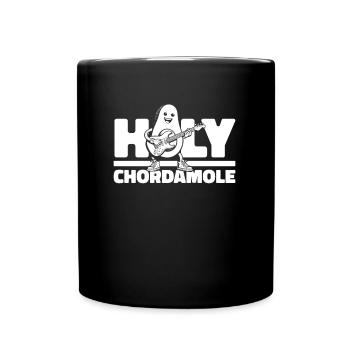 E Gitarre Elektrogitarre Avocado Holy Chordamole - Tasse einfarbig - Schwarz - Vorne