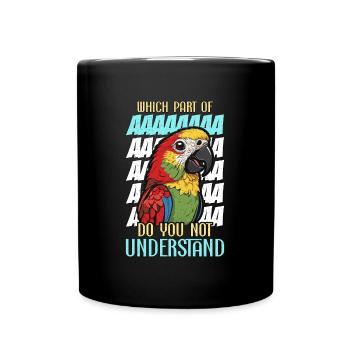 Conure Which Part Of Parrot Owner Conure Lover - Full Colour Mug - black - Front