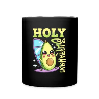 Windsurfing Windsurfer Avocado Holy Surfamole - Full Colour Mug - black - Front