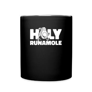 Ultramarathon Avocado Holy Runamole - Tasse einfarbig - Schwarz - Vorne