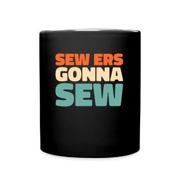 Sewing Sewing Machine - Full Colour Mug - black - Front
