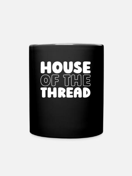 Nähen Nähmaschine - Tasse einfarbig - Schwarz