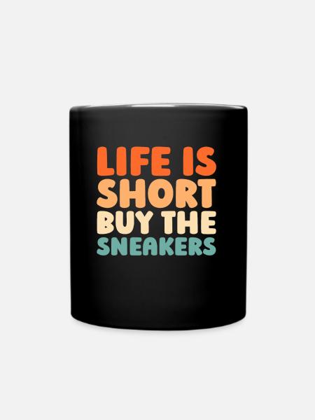 Sneakers - Tasse einfarbig - Schwarz