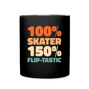 Skateboard Skater - Full Colour Mug - black - Front