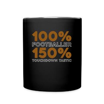 Football américain - Mug uni - noir - Devant
