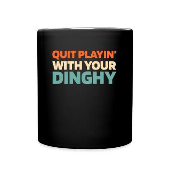 Voile, Voile, Voilier - Mug uni - noir - Devant