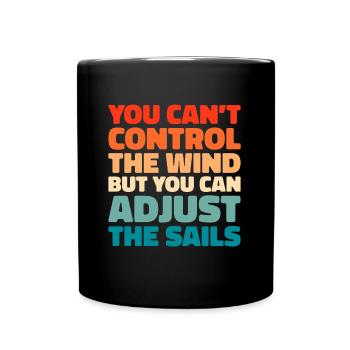 Voile, Voile, Voilier - Mug uni - noir - Devant