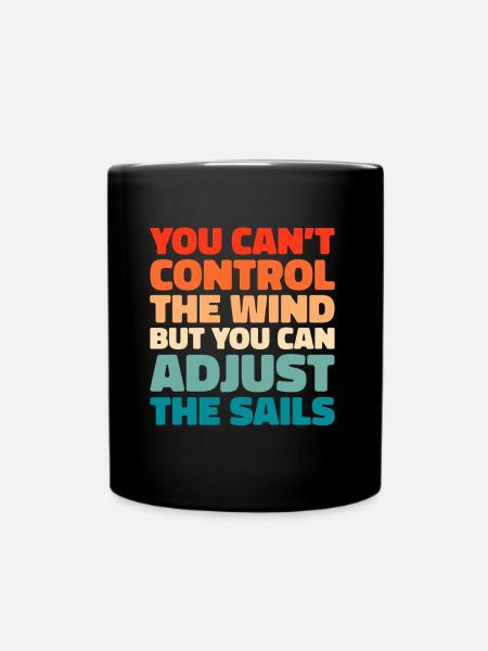 Voile, Voile, Voilier - Mug uni - noir