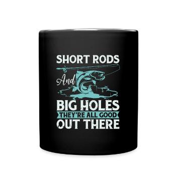 Pêche Sur Glace Cannes Courtes Et Gros Trous Pêcheurs Sur Glace - Mug uni - noir - Devant