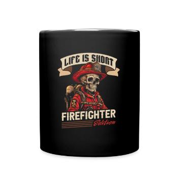 Fireman - Full Colour Mug - black - Front