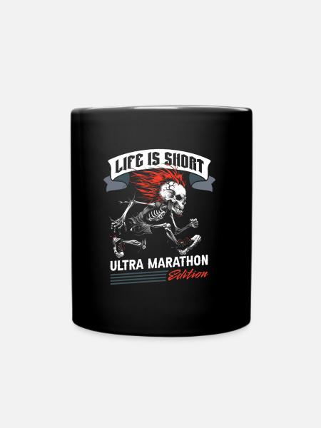Ultramarathon - Tasse einfarbig - Schwarz