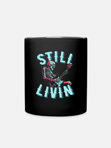 Bassist Bass Guitar Bass Player - Full Colour Mug - black