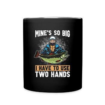 Musky Fishing Mine's So Big Fishing Rod Fisherman - Tasse einfarbig - Schwarz - Vorne
