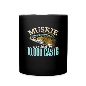 Musky Fishing Muskie Are Fish Of Predatory Fish - Full Colour Mug - black - Front