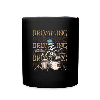 Batterie Batteur Batteur - Mug uni - noir - Devant