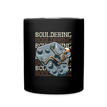 Bouldern Bouldering - Tasse einfarbig - Schwarz - Vorne