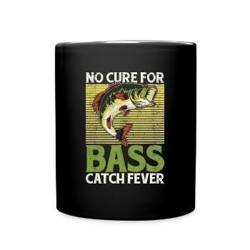 Pêche à l’achigan Pas de remède pour les amateurs de pêche à l’achigan - Mug uni - noir - Devant