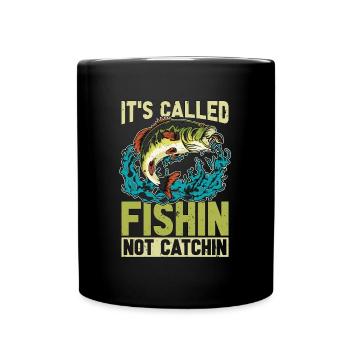 Pêche à l’achigan C’est ce qu’on appelle le poisson dans l’achigan à grande bouche - Mug uni - noir - Devant