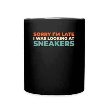 Sneakers - Tasse einfarbig - Schwarz - Vorne