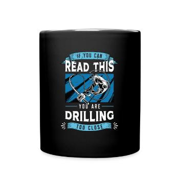 Ice Fishing If You Can Read This You Fishing Lover - Full Colour Mug - black - Front