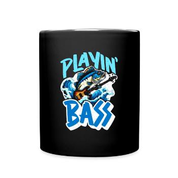 Pêche à l’achigan Jouer à l’achigan Amateur de pêche à l’achigan Pêcheur - Mug uni - noir - Devant