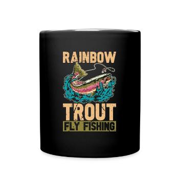 Trout Fishing Rainbow Trout Fly Fishing Tournament - Tasse einfarbig - Schwarz - Vorne