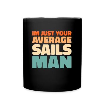 Voile, Voile, Voilier - Mug uni - noir - Devant