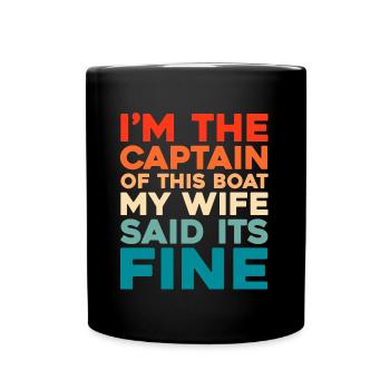 Voile, Voile, Voilier - Mug uni - noir - Devant