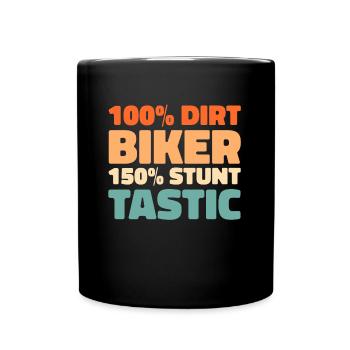 Mx Motocross Dirt Bike - Full Colour Mug - black - Front