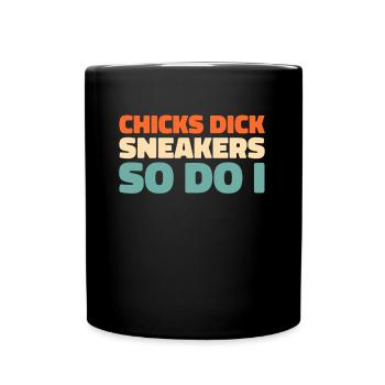 Sneakers - Tasse einfarbig - Schwarz - Vorne