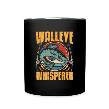 Walleye Fishing Walleye Whisperer Fishing Lover - Full Colour Mug - black - Front