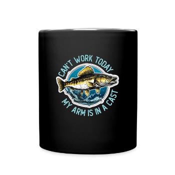 La pêche au doré ne peut pas fonctionner aujourd’hui, mon amateur de pêche - Mug uni - noir - Devant