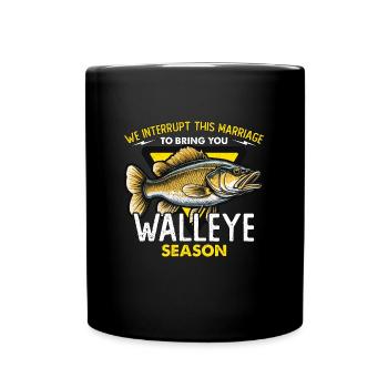 Pêche au doré Nous interrompons ce mariage Navigation de plaisance - Mug uni - noir - Devant