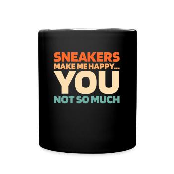 Sneakers Les sneakers me rendent heureux - Mug uni - noir - Devant