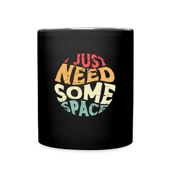 introverti j’ai juste besoin d’un peu d’espace introversion - Mug uni - noir - Devant