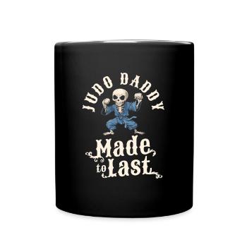 Judoka Squelette Fête des Pères Papa - Mug uni - noir - Devant