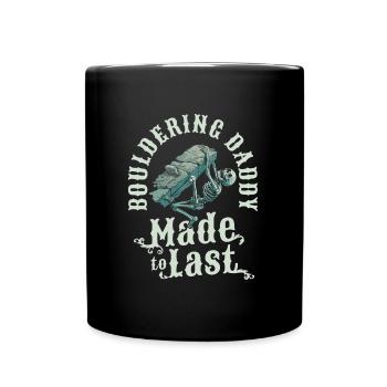 Bloc Bloc Squelette Fête des pères Papa - Mug uni - noir - Devant