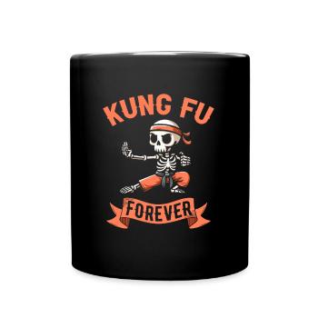 Kung Fu Skeleton - Full Colour Mug - black - Front