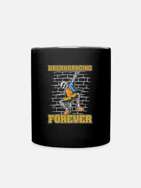 Breakdance Breakdancer Breakdance Squelette - Mug uni - noir