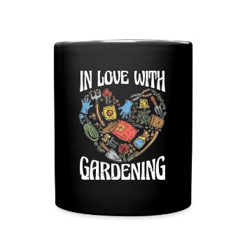 Gardener In Love With Gardening Horticulturist - Full Colour Mug - black - Front