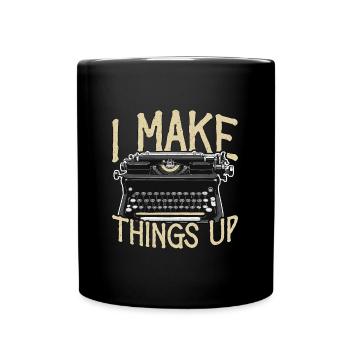 Ecriture J’invente Littérature Journaliste - Mug uni - noir - Devant