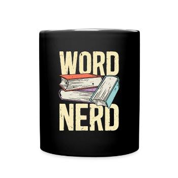 Reading Word Nerd Literature Reading Books Reader - Tasse einfarbig - Schwarz - Vorne